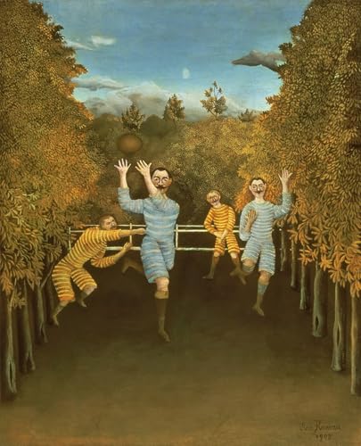 Impression les footballeurs d'Henri Rousseau pour habiller un grand mur nu