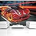 Produktbild DekoShop Fototapete Vlies Tapete Moderne Wanddeko Wandtapete Rotes Auto im Feuer AMD132V4 V4 (254cm. x 184cm.) Transport
