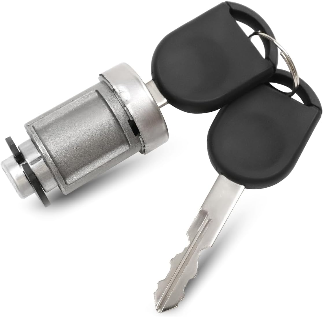 Ignition Switch Lock Cylinder with 2pcs Transponder Chip Keys Fit for Ford F150 F250 F350 for Focus Escape Mustang Lincoln Mercury & Mazda Models Replace 924-717 4L3Z11582BB