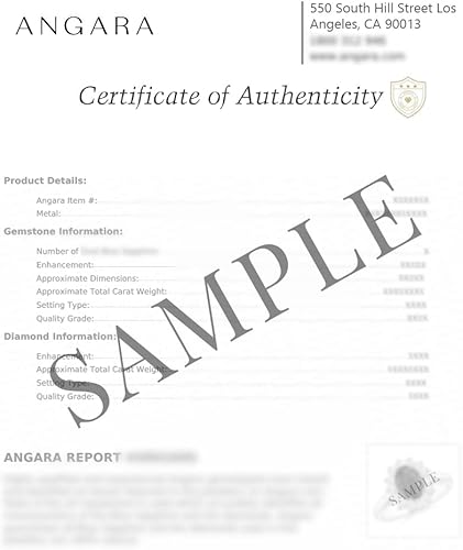 Miniatura 7 de Angara Natural Emerald Solitaire Pendant Necklace for Women, Girls in 14K Solid GoldSilverPlatinum 18 Inch Chain May Birthstone Jewelry Gift for