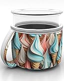 TakeFlight Neoprene Ice Cream Sleeve for Ninja Creami Pints - Chilled Comfort for Your Frozen Favorites - Thermal Insulation Cozy to Prolong Ice Cream Freshness - Enhanced Grip Handle, Hand Washable