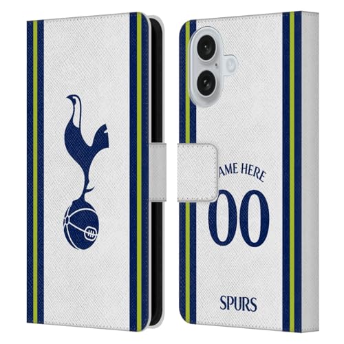 Housse iPhone 16 Tottenham Hotspur personnalisable étui portefeuille en cuir