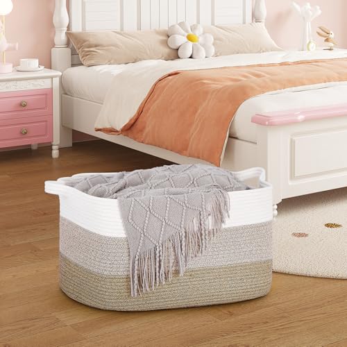 72L Capacity Collapsible Cotton Fabric Laundry Basket, Space-Saving Foldable Design Storage Container with Comfort Handles Rectangular Hamper Multi-purpose Organizer for Clothes Toys Blankets Bedding - Cosy Home Interiors 72L Capacity Collapsible Cotton Fabric Laundry Basket, Space-Saving Foldable Design Storage Container with Comfort Handles Rectangular Hamper Multi-purpose Organizer for Clothes Toys Blankets Bedding - Image 6