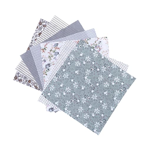 BESPORTBLE - BESPORTBLE 7stücke Teiliges DIY Baumwollstoff Vorgestanzte Quadrate Handbedrucktes Vielseitiges Bastelmaterial Für Nähen Quilten Puppenkleidung Und Dekoration in Grün