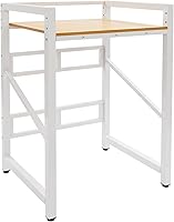 Vista 10 de Soporte apilable para lavadora y secadora, estante de almacenamiento para secadora con estante de 3 niveles, estante de almacenamiento para lavadora