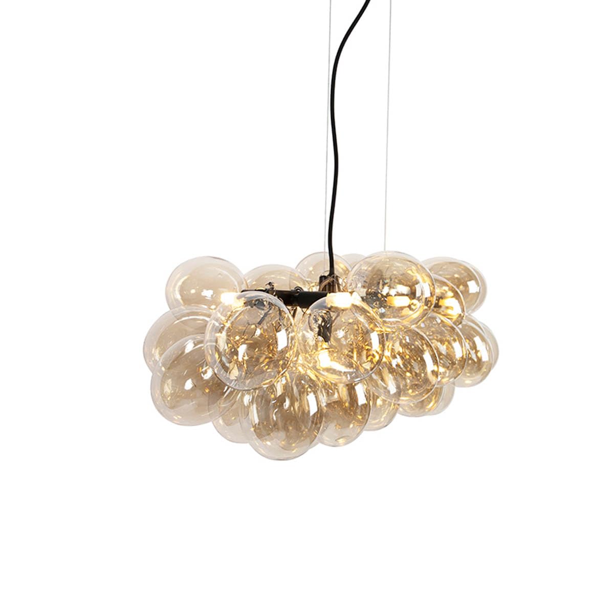 Qazqa uvas - Lampada a sospensione tavolo soggiorno Design - 8 luce - L 800 mm - Oro/Ottone - Design - Soggiorno I Camera da letto