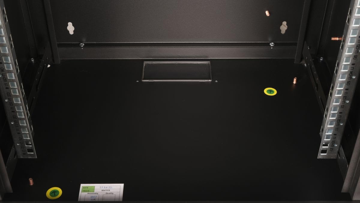 Equip Armoire pour Serveur 19" 12U 600 x 450 mm avec Porte en Verre Noire