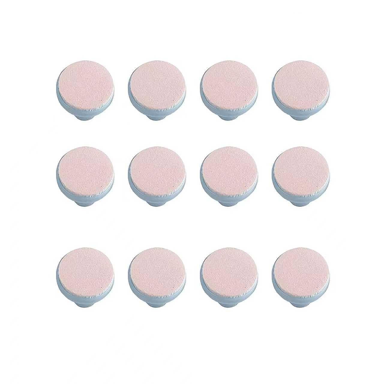 12 Pieces Baby Nail File Pads Nail Trimmer Replacement Pads Electric Baby Nail Grinding Heads for Standard Electric Kid Nail Trimmer Suits to Newborn Infant Toddler (Pink)