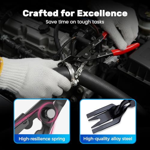 Panel Clip Removal Plier, Multi-Purpose Car Panel Removal Tool, Fastener Remover for Auto Upholstery Repair, Portable Dashboard Repair Tool for Garage and Car Owner (1 PCS)