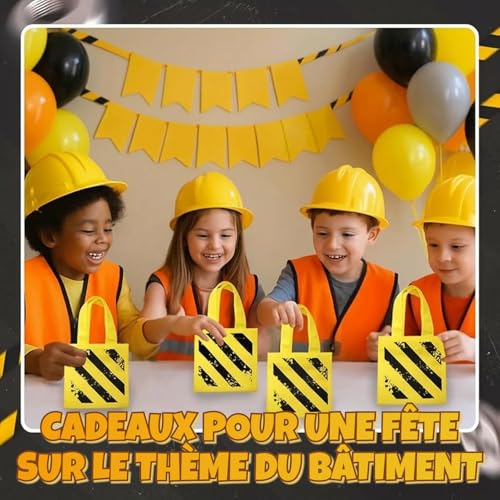 Bedwina Accessoires de fête sur le thème du bâtiment (lot de 24) – vue 5