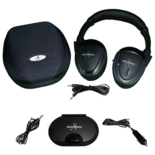 Wireless 2 Channel Fold Flat Infrared Rear Entertainment System DVD Player IR Headphone