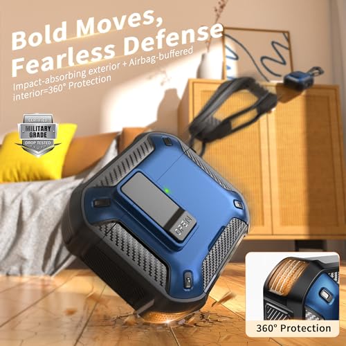 Image of RFUNGUANGO for AirPods 5 /4 Case (2026 /2024) with Lock, Blue
