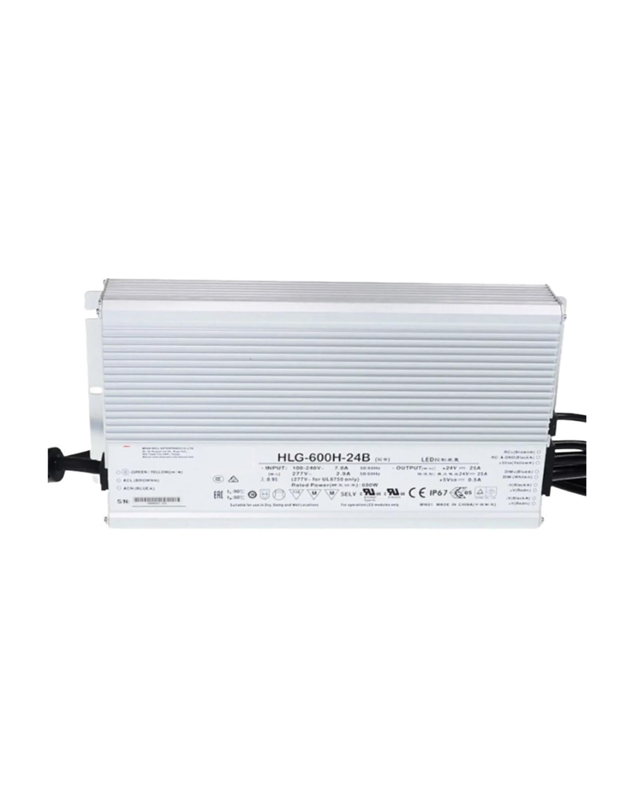 SWEWDSQG HLG-600H-12A//24A/30A/36A/42A/48A/54A Constant Current Driver Switching Power Supply(HLG-600H-30A)