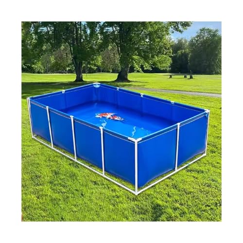 Bassin à poissons en PVC de 0.6 mm avec citerne à cadre en acier robuste