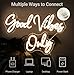 Good Vibes Only Neon Sign, Warm White Handmade DIY Placement Good vibes Led Neon Light Sign for Wall Decor, Bedroom Home Man Cave Birthday Party Gift Bar