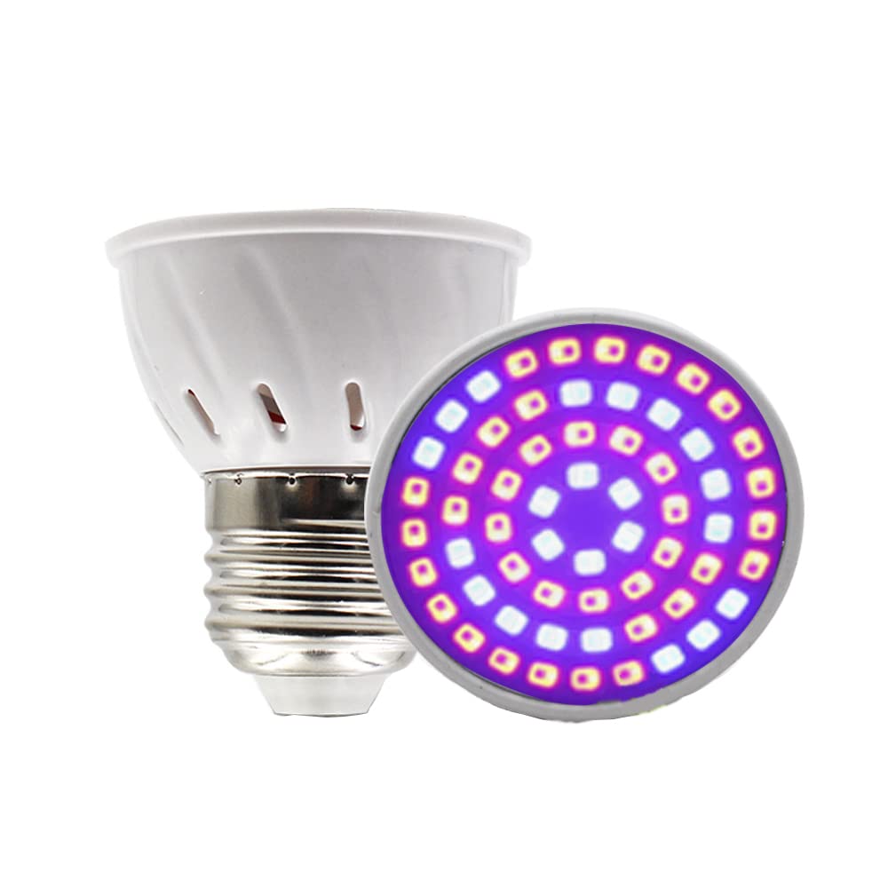 Chesoon 4 Pezzi LED Coltiva La Lampadina 220V 4W 200 Lumen 54 LED Pianta Coltiva La Lampadina per Piantine Al Coperto Verdure Fiori Organici