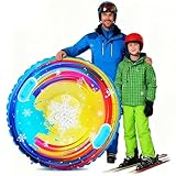 4 Piezas Tabla de Trineo, Snowboard para Niños Unisex y También Apto para Niño y Adult (Amarillo)