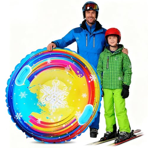 Aufblasbare Schlitten, Snow Tube Frostschutz Schlitten mit...