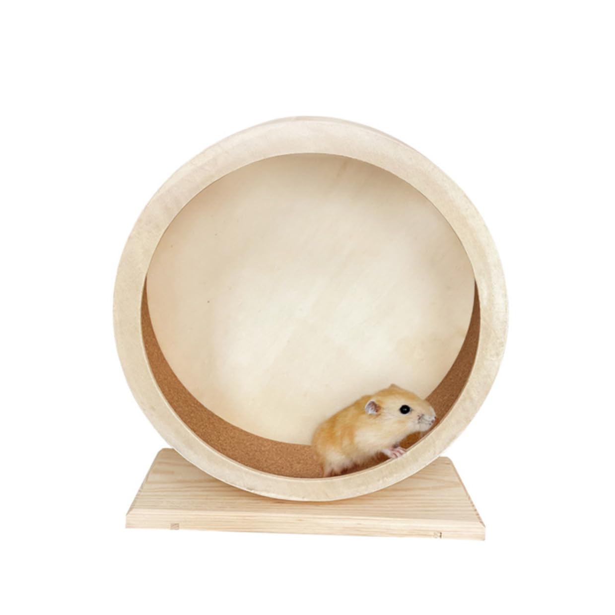 Leises Hamsterrad Spielzeug für Hamster, Klein und Khaki