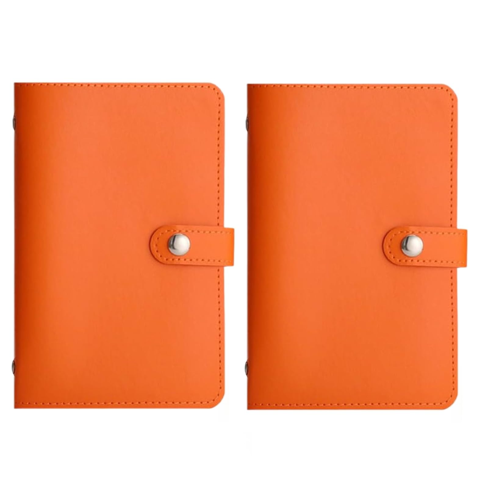 100 Cash Saving Binder, Money Saving Wallet, 100 Envelopes Saving Challenge UK, Includes Saving Notebook & Binder, with A6 Size Loose-Leaf Binder, for Cash Coins Receipts Small Items (Orange*2)