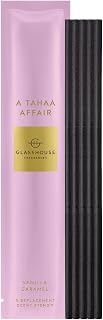 A Tahaa Affair Replacement Scent Stems, Perfume Scented Liquidless Diffuser Refills, Essential Home Fragrance & Decor, Vanilla Caramel, 5 Stems