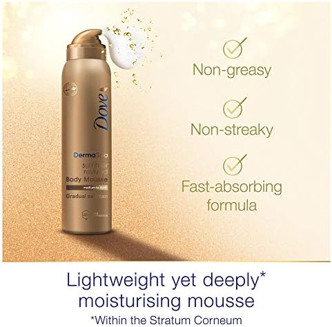 Dove DermaSpa Summer Revived Medium to Dark Gradual Self-Tan Body Mousse 150 ml
