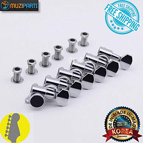FidgetGear 6 Inline Machine Heads Tuners Pegs For Yamaha,Ibanez,Fender
