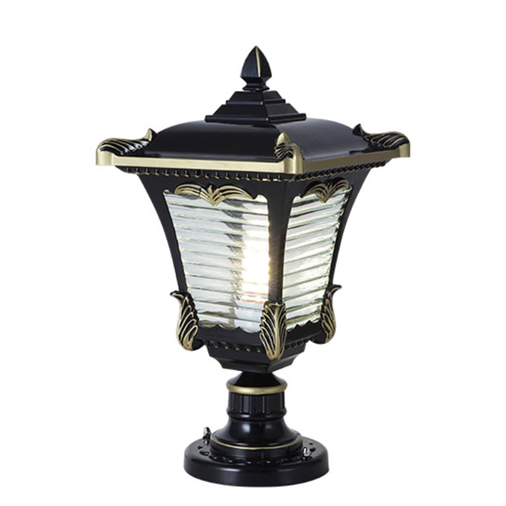 ITOSUI Pillar Light for Fence Deck Waterproof Gate Villa Lighting Fixture Outdoor Courtyard Lamp Fixture Wet Location Rated Creative Cast Aluminium Lamp for Corridor Easy to Install Column Light