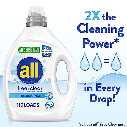 image for all free clear, Original, Liquid Laundry Detergent for Sensitive Skin,