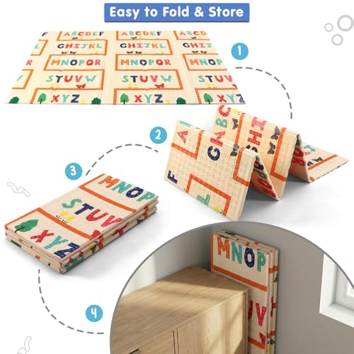 Intelliskills Premium Extra Large Reversible Alphabet & Number Play Mat ...