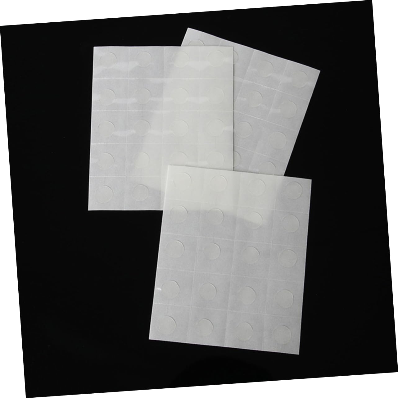 Veemoon 75sheets Removable Double-Sided Adhesive Dots for Crafts Transparent Round Stickers No Trace Dot Stickers for Balloons Invitations and Decorations