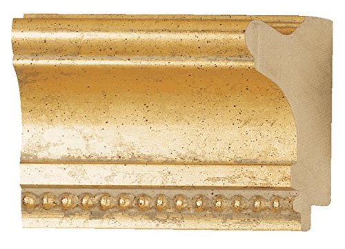 Picture Frame Moulding (Wood) 100ft Bundle - Traditional Gold Finish - 2.5