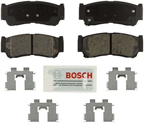 Bosch BE1297H Blue Disc Brake Pad Set with Hardware for 2007-09 Hyundai Santa Fe - REAR