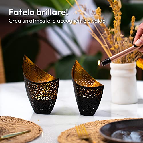 Piedistallo Porta-Candele in metallo nero – La Bottega di Paola