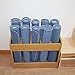 Workout Organizer Holder Wood Yoga Mat Rack Box 10-Section, Commercial Gym Storage Bin for Foam Rollers & Workout Mats, Home Nursery Kindergarten Carpet Container(Small(84.6x36x50cm))