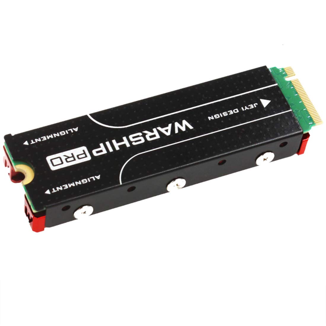 Dissipateur M.2 JEYI Cool Warship - Refroidisseur Aluminium NVMe NGFF 2280 - Silicone Thermique Haute Conductivité