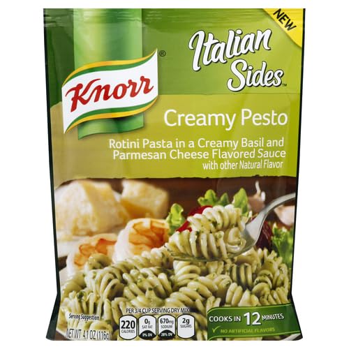 Image of Knorr Pasta Sides Creamy Pesto For Delicious Quick Pasta Side Dishes 4.1 oz (Pack of 4)