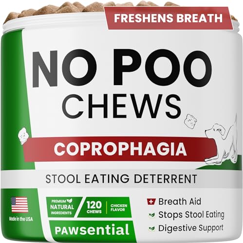 Pawsential NO Poo Chews for Dogs - Prevent Dog Poop Eating - Coprophagia Treatment - Stool Eating