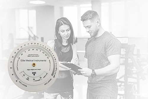 Miniatura 2 de Calculadora de rueda de índice de masa corporal EMI BMI 4,25 pulgadas, de un solo lado, adulto ECB-201