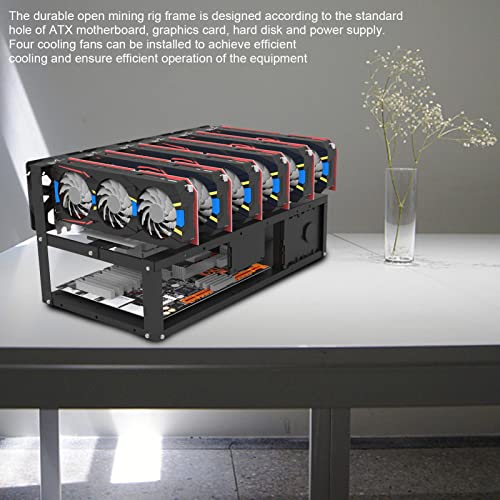 Chasis para Mining Rig 6 GPUs Open Air ATX Negro miniatura 2