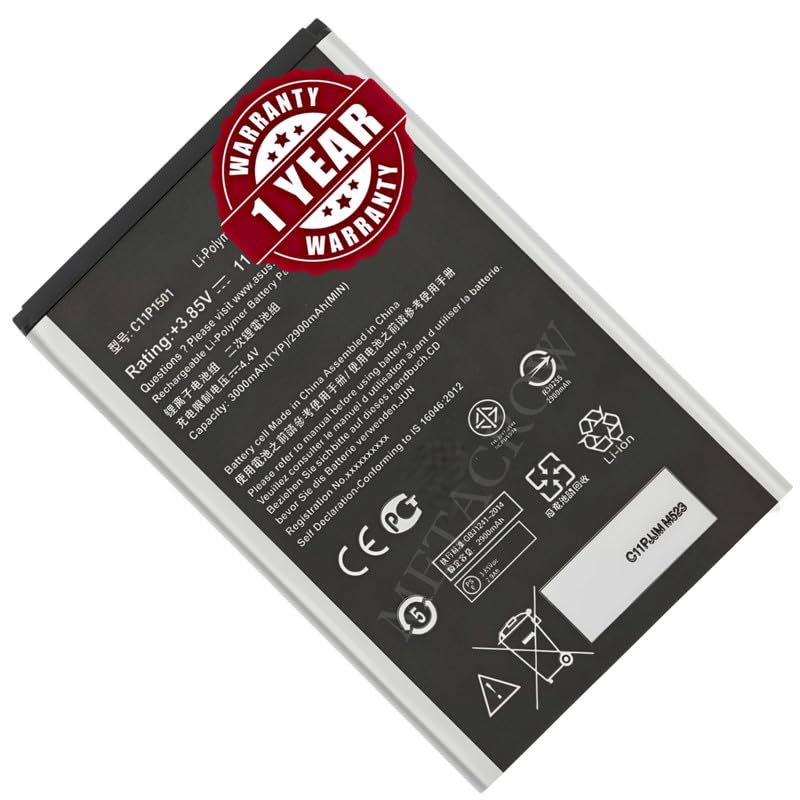 Image of Original C11P1501 Battery Compatible with Asus Zenfone 2 Laser ZE550KL - (3000mAh) - 1 Year Warranty BC46