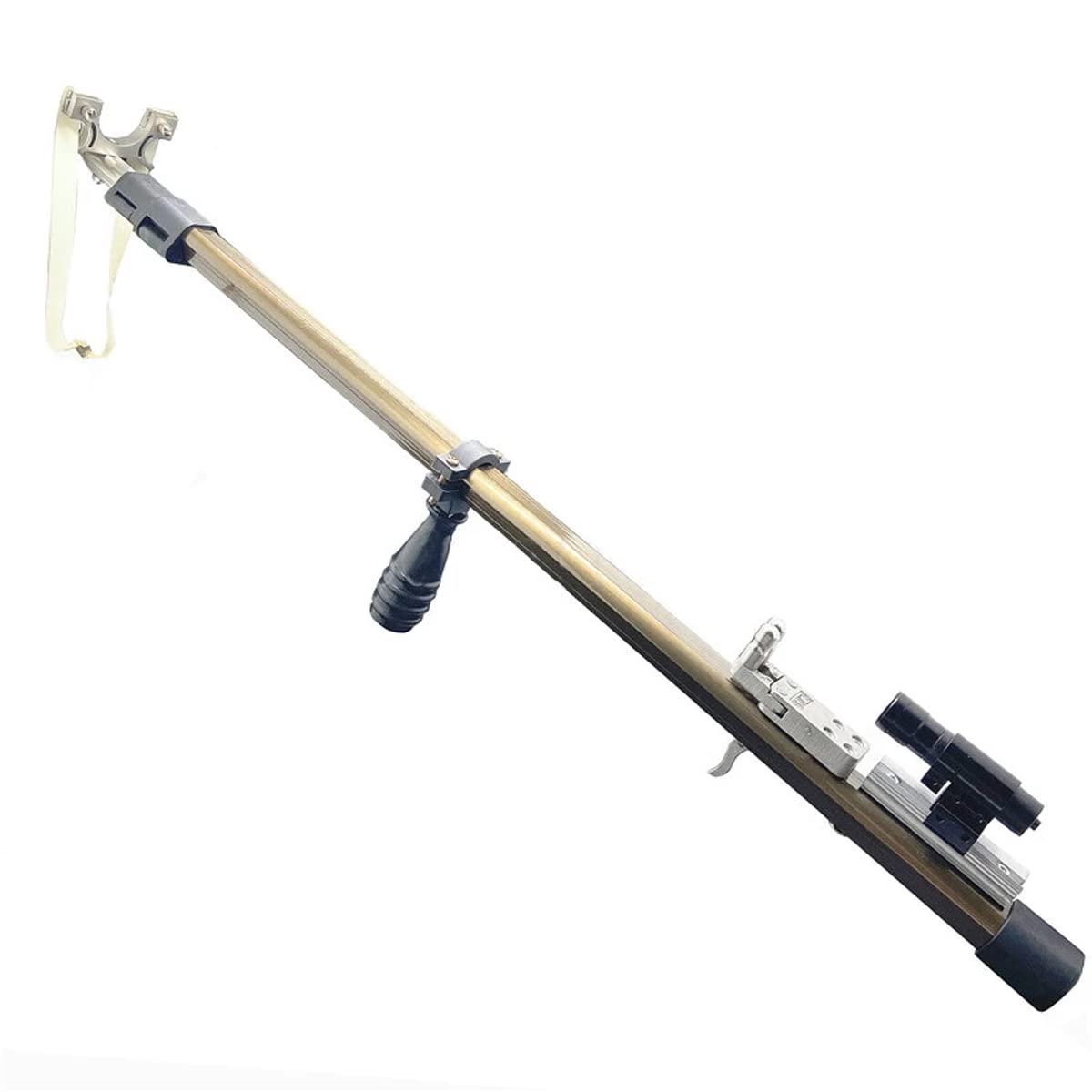 Metal Long Rod Telescopic Slingshot High-Precision Infrared Light Shooting Fish Catapult Outdoor Hunting