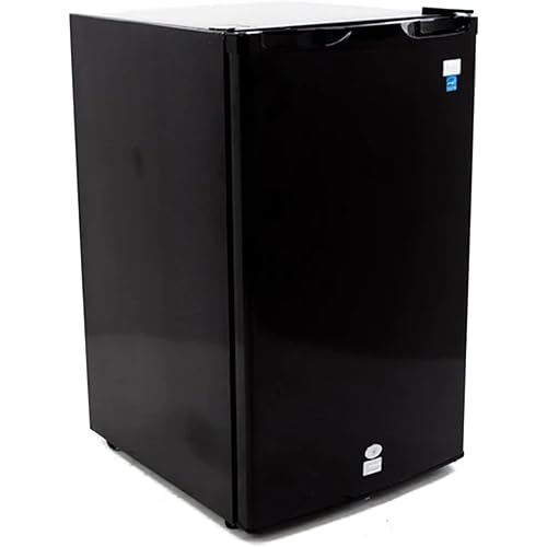 Avanti AR44 4.4 cu. ft. Compact Refrigerator, in Stainless Steel, Black