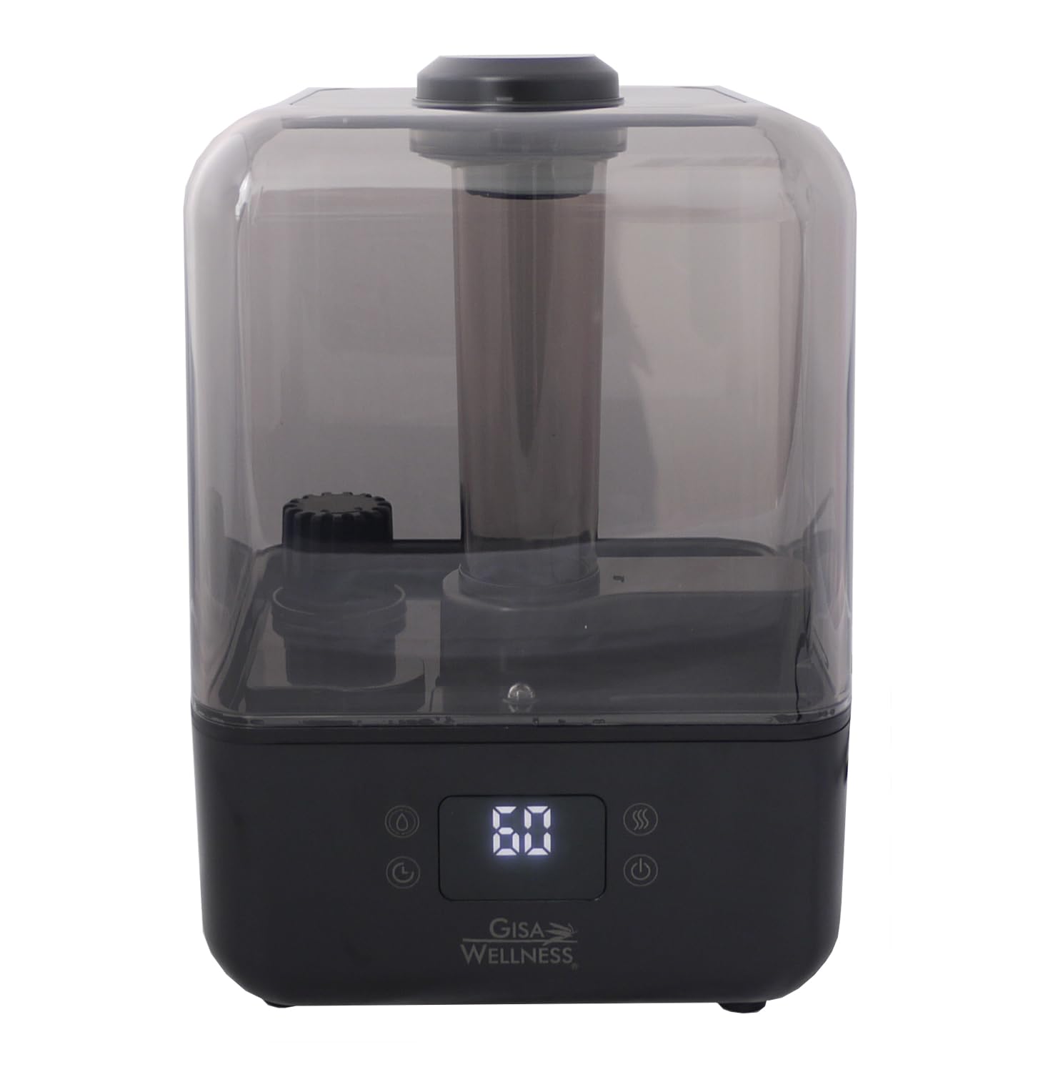 Gisa Wellness - Umi-One - Umidificatore Tecnologico ad Ultrasuoni 4,5L - Aromaterapia - Modalità Notturna - Ampio Serbatoio - Per Soggiorni, Uffici, Camera da Letto e Relax