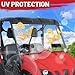 StarknightMT Vented Rhino Windshield Scratch Proof Full Windshield Compatible With 2006-2008 Rhino 450 | 2004-2007 Rhino 660 | 2008-2013 Rhino 700 - Heavy Duty Clear PC