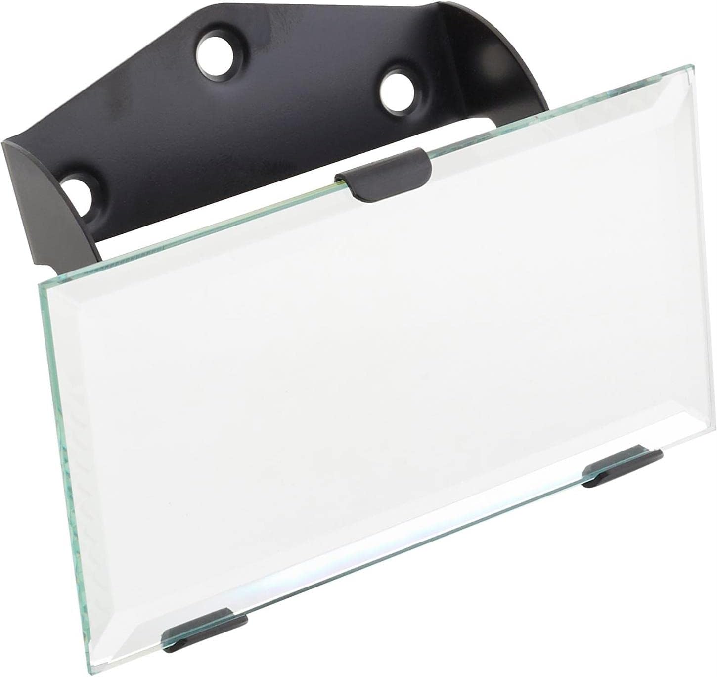 Speedway Motors Closed Car Interior Rear View Mirror Compatible With 1928-1929 Ford Model A Black Steel Bracket Street Rod Inside Mirror 5 x 2.75 Inch
