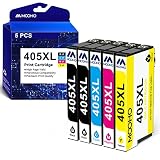 MOOHO 405XL Cartouches d'encre Compatible pour Epson 405 XL 405XL pour Epson Workforce Pro WF-3820DWF WF-3825DWF WF-4820DWF WF-4830DTWF Workforce WF-7310DTW WF-7830DTWF WF-7835DTWF WF-7840DTWF(5 Pack)