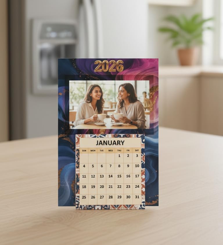 Calendar Fridge Magnet with Your Photo | A6 Size-image-18