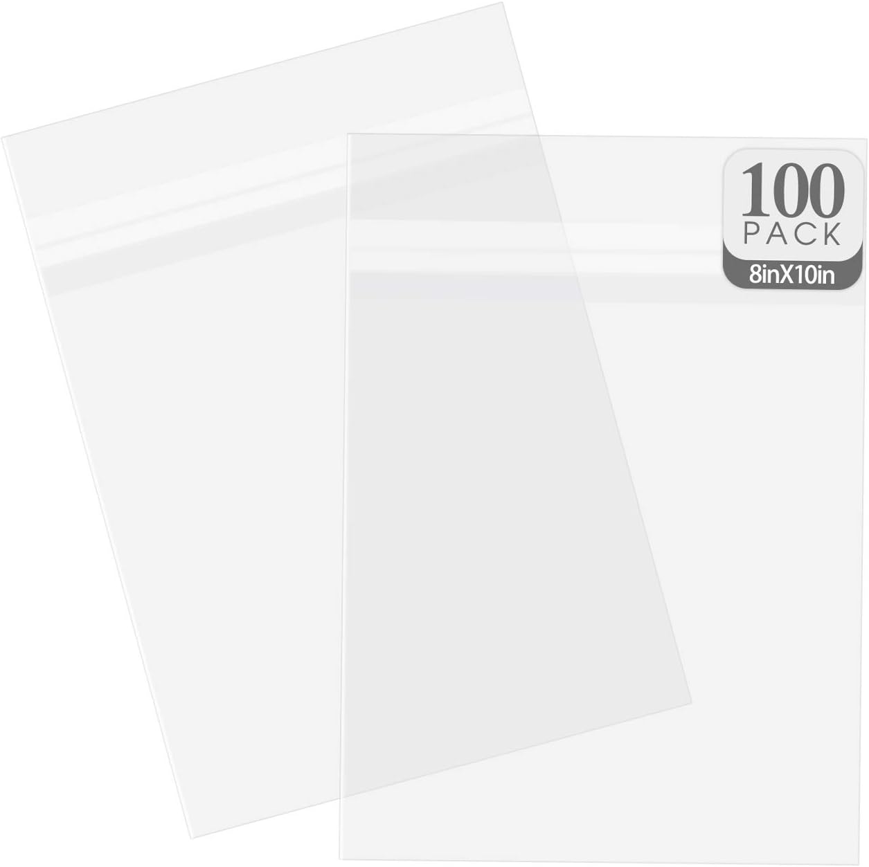 Golden State Art, Acid-Free Transparent Sleeves Storage Bags for Photo Framing Mats Mattes (8 3/8 x 10 1/8 Inches for 8x10 Mats, Set of 100)