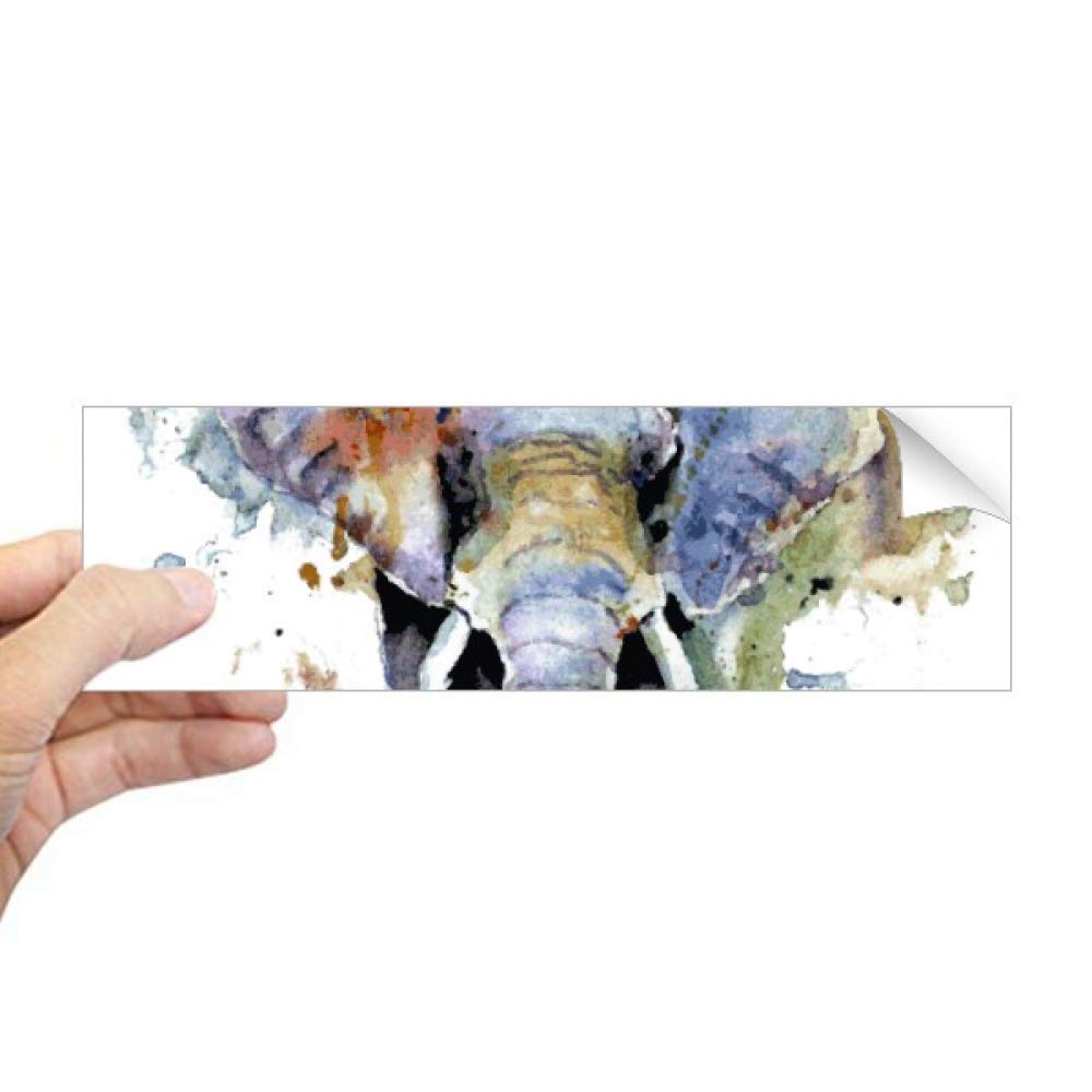 Sticker éléphant peint pour décorer vos fenêtres et égayer votre espace de travail sur PC
